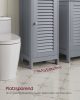 VASAGLE Modern Fürdőszobai Állószekrény MDF Misztikus Szürke 4 Fiókos