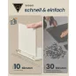   SONGMICS HOME Mosdó Alatti Szekrény Szerszám Nélküli Összeszerelés Rusztikus Fehér