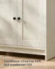 SONGMICS HOME Mosdó Alatti Szekrény Szerszám Nélküli Összeszerelés Rusztikus Fehér