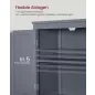   VASAGLE Fürdőszobai Állószekrény MDF Palaszürke 4-Ajtós
