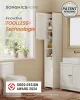 SONGMICS HOME BBC667WJ01 fürdőszobaszekrény szerszámmentes technológiával vintage fehér 30 x 30 x 170 cm