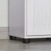 VASAGLE Elegance Fürdőszobai Oszlopszekrény Állítható Polcokkal Fehér