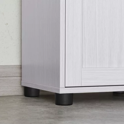 VASAGLE Elegance Fürdőszobai Oszlopszekrény Állítható Polcokkal Fehér