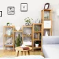   SONGMICS 5 Szintes Bambusz Polcrendszer Természetes 33 x 33 x 146 cm