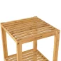   SONGMICS 5 Szintes Bambusz Polcrendszer Természetes 33 x 33 x 146 cm