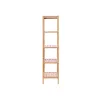 SONGMICS 5 Szintes Bambusz Polcrendszer Természetes 33 x 33 x 146 cm