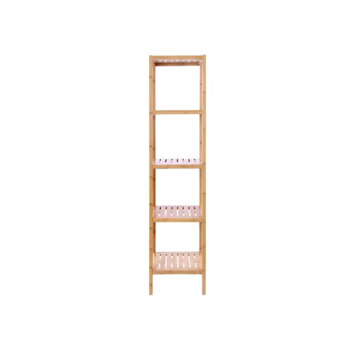 SONGMICS 5 Szintes Bambusz Polcrendszer Természetes 33 x 33 x 146 cm