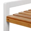SONGMICS 3-Szintes Bambusz Fürdőszobai Állvány Természetes-Fehér