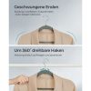 SONGMICS Bársony Vállfa Szett 30 db Csúszásmentes Szürke Ruhaakasztó