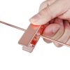 SONGMICS Rózsaarany Fém Nadrágakasztó Csipeszes 31 cm Csúszásmentes 360° Forgatható 10 db-os Szett