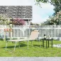   SONGMICS Premium Napozóágy Árnyékolóval Bézs Alumínium Kerti Nyugágy
