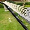 SONGMICS Hordozható Függőágy Állvánnyal Szürke 210 cm