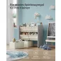 SONGMICS Gyerekpolc 7 Tárolódobozzal MDF Galambszürke