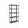 SONGMICS Ipari Polcrendszer Rusztikus MDF Polcokkal Fekete-Barna 150 cm