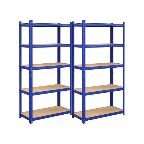 SONGMICS Nagy Teherbírású Acél Polcrendszer Szett Kék 875 kg