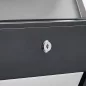   SONGMICS Modern Fali Postaláda Rozsdamentes Acél Betekintő Ablakkal Ezüst-Antracit