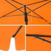 SONGMICS Téglalap Alakú Napernyő 2 x 1,25 m Narancssárga UPF50+ Védelem Dönthető