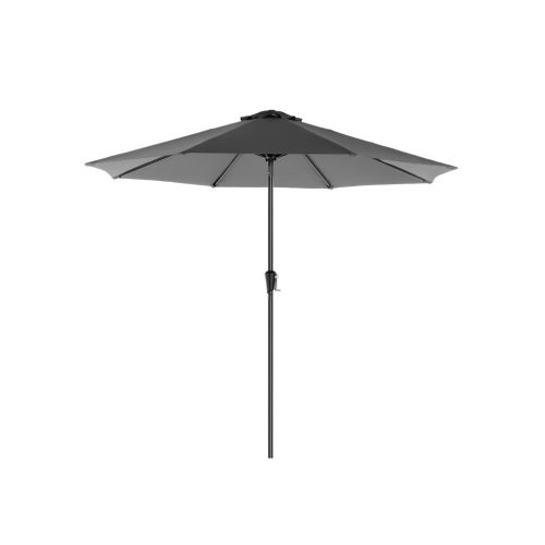 SONGMICS Premium 290 cm Kerti Napernyő Szürke UPF50+ Dönthető