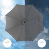 SONGMICS Premium 290 cm Kerti Napernyő Szürke UPF50+ Dönthető