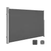 SONGMICS Prémium Oldalsó Napellenző 160 x 400 cm Füstszürke Teraszárnyékoló