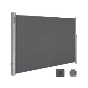   SONGMICS Prémium Oldalsó Napellenző 160 x 400 cm Füstszürke Teraszárnyékoló