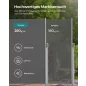   SONGMICS Prémium Oldalsó Napellenző 160 x 400 cm Füstszürke Teraszárnyékoló