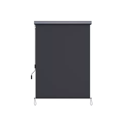 SONGMICS Függőleges Teraszárnyékoló Szürke Alumínium Házas Napellenző 250x160 cm