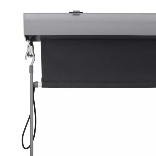 SONGMICS Függőleges Teraszárnyékoló Szürke Alumínium Házas Napellenző 250x160 cm