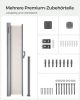 SONGMICS Prémium Oldalsó Napellenző 180x300 cm Bézs Teraszhoz TÜV Tanúsított