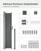 SONGMICS Kihúzható Oldalsó Napellenző Füstszürke Alumínium 180x350 cm Teraszhoz