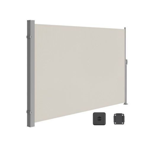 SONGMICS Kihúzható Oldalsó Napellenző Teraszhoz 180 x 350 cm Taupe