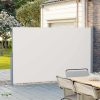 SONGMICS Prémium Oldalsó Napellenző 200x400 cm Bézs Alumínium Vázas Teraszárnyékoló