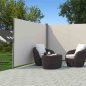 SONGMICS Dupla Oldalsó Napellenző Bézs Alumínium 1.8 x 6 m