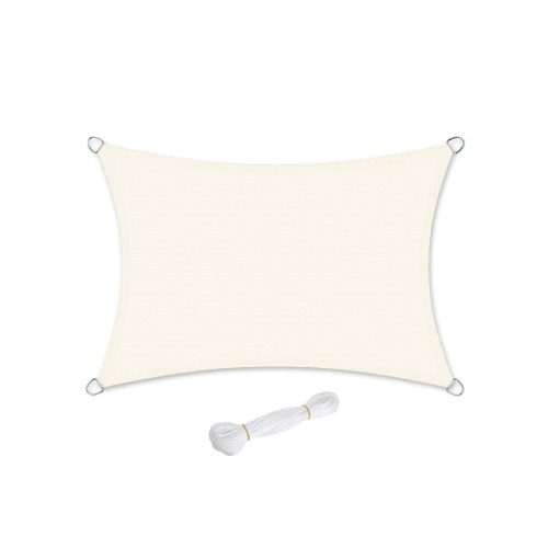 SONGMICS Premium HDPE Napvitorla 2x3m Bézs UV-védő Légáteresztő
