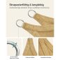 SONGMICS Prémium HDPE Napvitorla 3x4m Homokszín UV-védett Légáteresztő
