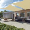 SONGMICS Premium HDPE Napvitorla 3x5m Homokszín UV-védelemmel