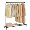 SONGMICS HSR016BH01 mobil ruhaállvány acél tintafekete 50 kg teherbírás