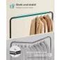   SONGMICS HSR016BH01 mobil ruhaállvány acél tintafekete 50 kg teherbírás