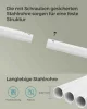 SONGMICS HSR151W01 Gurulós Ruhaállvány Polccal Natúr Bézs-Fehér Acél Vázas