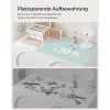 SONGMICS Elegáns Ékszertartó Doboz Tükörrel és Utazótokkal Fehér