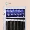 SONGMICS LED Ékszertároló Tükrös Szekrény Fehér