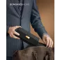   SONGMICS HOME Hexagon Óratartó Tok Fekete PU Bőr Utazótáska 3 Órához
