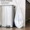 SONGMICS Custom-Fit 30L Húzózsinóros Szemeteszsák Fehér