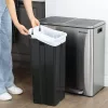 SONGMICS 30A Húzózsinóros Szemeteszsák HDPE Fehér 30L