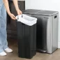 SONGMICS 30A Húzózsinóros Szemeteszsák HDPE Fehér 30L