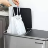 SONGMICS 30A Húzózsinóros Szemeteszsák HDPE Fehér 30L