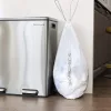 SONGMICS 30A Húzózsinóros Szemeteszsák HDPE Fehér 30L