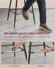 VASAGLE Modern Ergonomikus Bárszék Szett Fekete PU Bevonattal