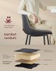 VASAGLE Modern Ergonomikus Bárszék Szett Fekete PU Bevonattal