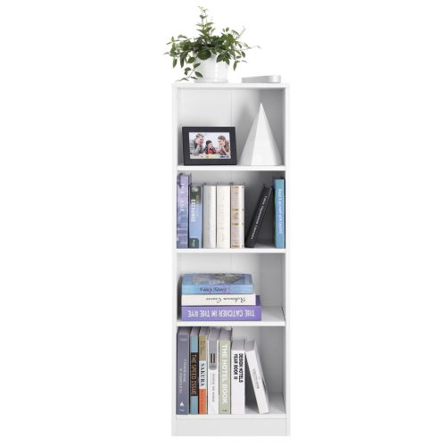 VASAGLE Állítható Polcos Könyvespolc Fehér